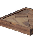 TANGRAM SQUARE | 12cm | Monkeypod Wood