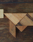 TANGRAM SQUARE | 12cm | Monkeypod Wood