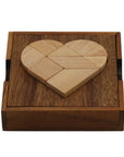TANGRAM  HEART | 12 cm | Solid Wood | 9 Pieces