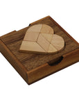 TANGRAM  HEART | 12 cm | Solid Wood | 9 Pieces
