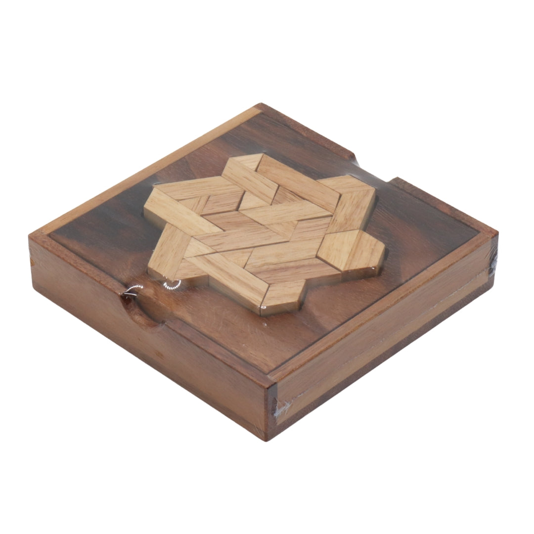 TANGRAM STAR | 13cm | Solid Wood | 12 Pieces