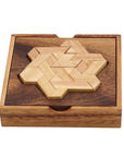 TANGRAM STAR | 13cm | Solid Wood | 12 Pieces