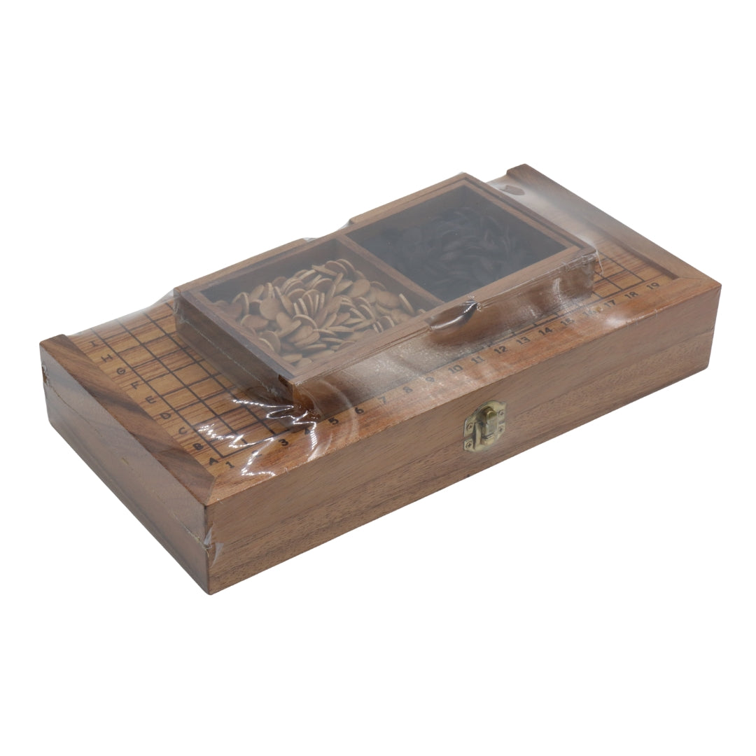 WOODEN GO SET | Fold Board (19x19 grid) | Wooden Stones