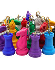 Keyrings | Coloured | Knight Bishop Rook