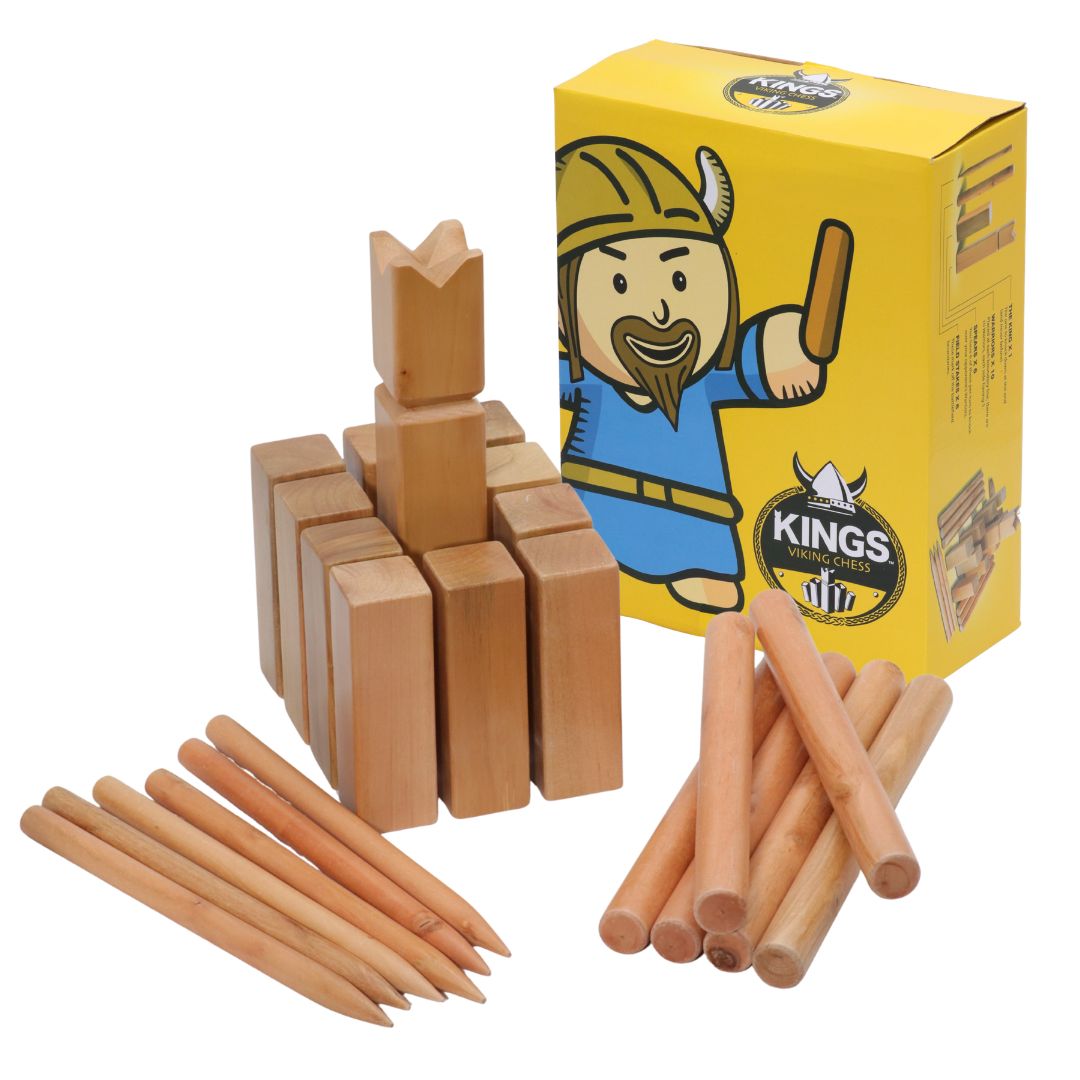 Kubb | Kings Viking Chess | Alder Wood