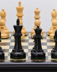 LENINGRAD Wooden Chess Set with Black & Mother of Pearl Beech Board | 50mm