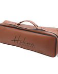 Faux leather zip bag with carry handle for luxury Rummikub set by Helena Wood Art