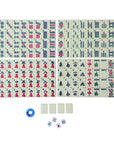 Mahjong tile set arranged neatly showcasing Mahjong tile set contents