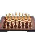 MEGHDOOT Wooden Chess Set with Rosewood & Mother of Pearl Beech Board | 42mm Squares