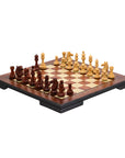 MEGHDOOT Wooden Chess Set with Rosewood & Mother of Pearl Beech Board | 42mm Squares