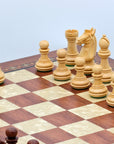 MEGHDOOT Wooden Chess Set with Rosewood & Mother of Pearl Beech Board | 42mm Squares
