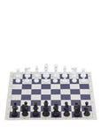 Blue Vinyl Roll-Up Tournament Set | 50 mm Squares