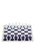 Blue Vinyl Roll-Up Tournament Set | 50 mm Squares