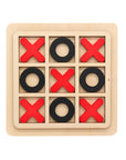 NOUGHTS & CROSSES | 15 cm | Plywood | Red & White