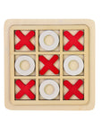 NOUGHTS & CROSSES | 15 cm | Plywood | Red & White