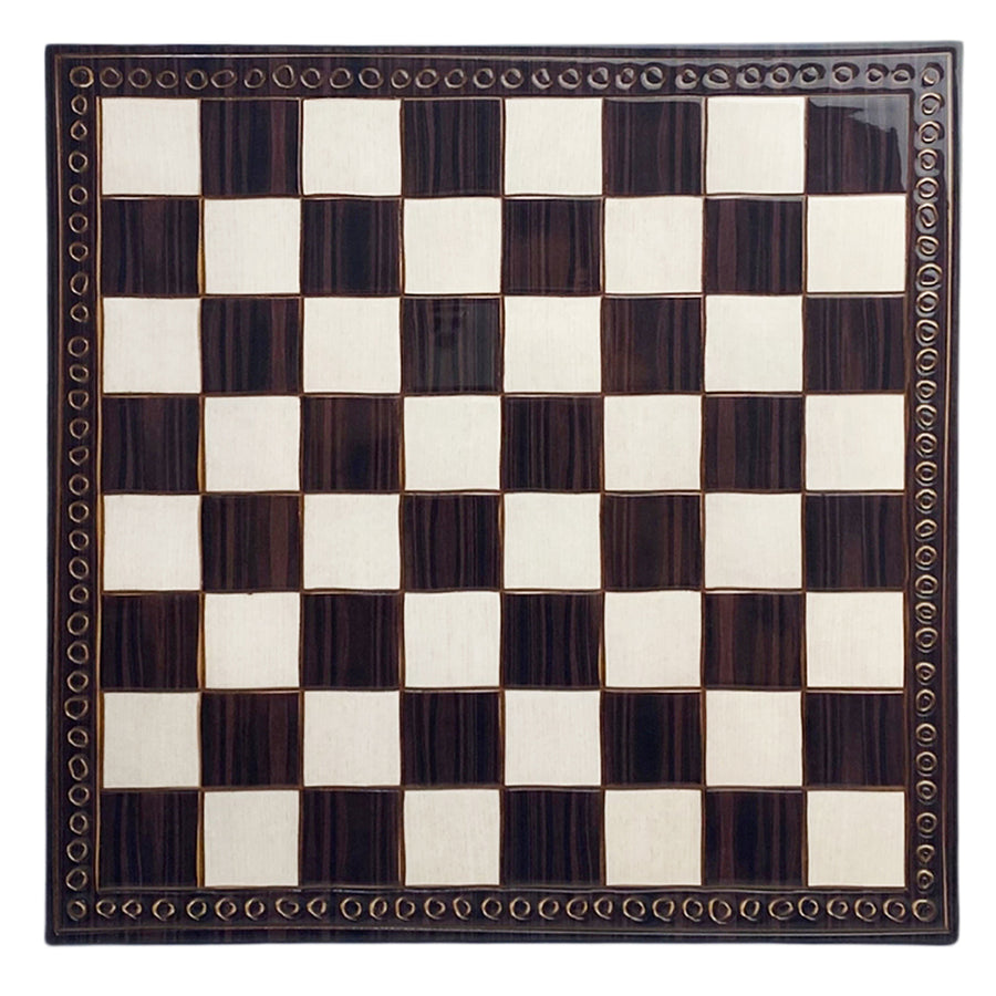 Premium Walnut Carved Chess Board | X-Small | 37cm