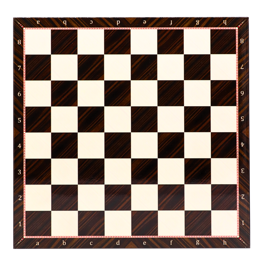 WALNUT Chess Board | Premium Gloss Finish | 37 mm Squares