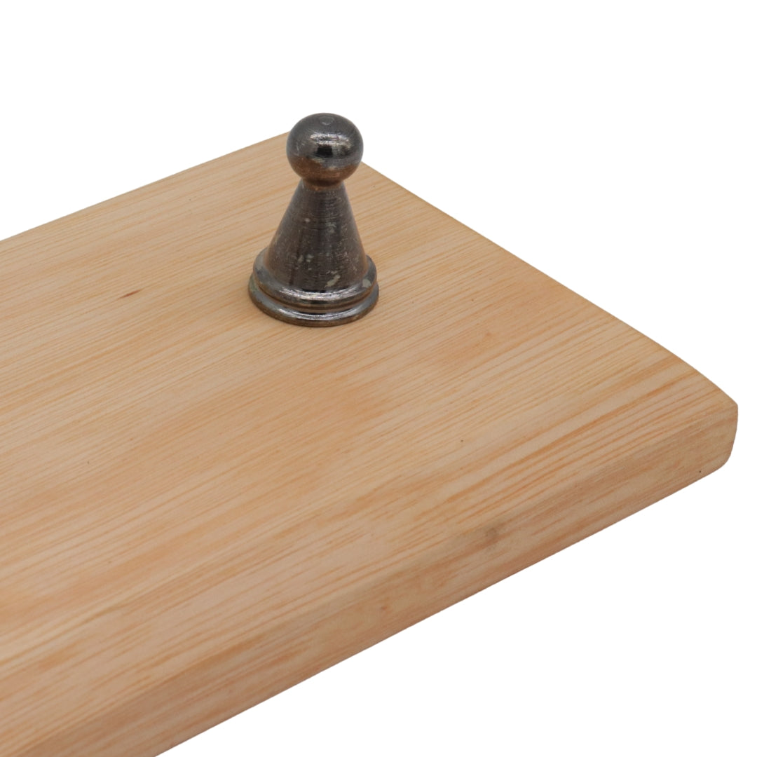 RACK | 47 x 19 cm | Solid Wood with Metal Pawns | For Keys or Medals