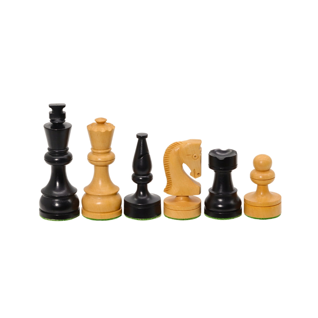 RUSSIAN KNIGHT | Ebonised Chess Pieces | 3.5" | 85mm