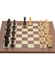 ST. PETERSBURG Wooden Chess Set with Walnut & Mother of Pearl Board | 50mm Squares