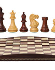 STALLION KNIGHT Wooden Chess Set with 3D Beech Board | 50mm Squares