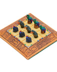 African Bird Noughts and Crosses resin game set with hand-painted birds