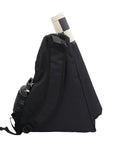 Tournament Chess Bag in black canvas, perfect for carrying chess gear securely and conveniently.