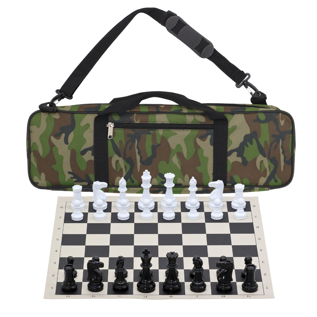 Vinyl Roll-Up Tournament Set | 50 mm Squares | Premier Bag