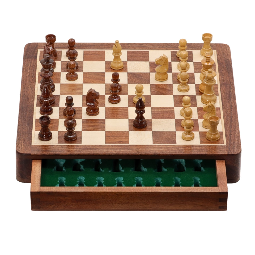 Travel Chess Set | Wooden | Magnetic | 30cm