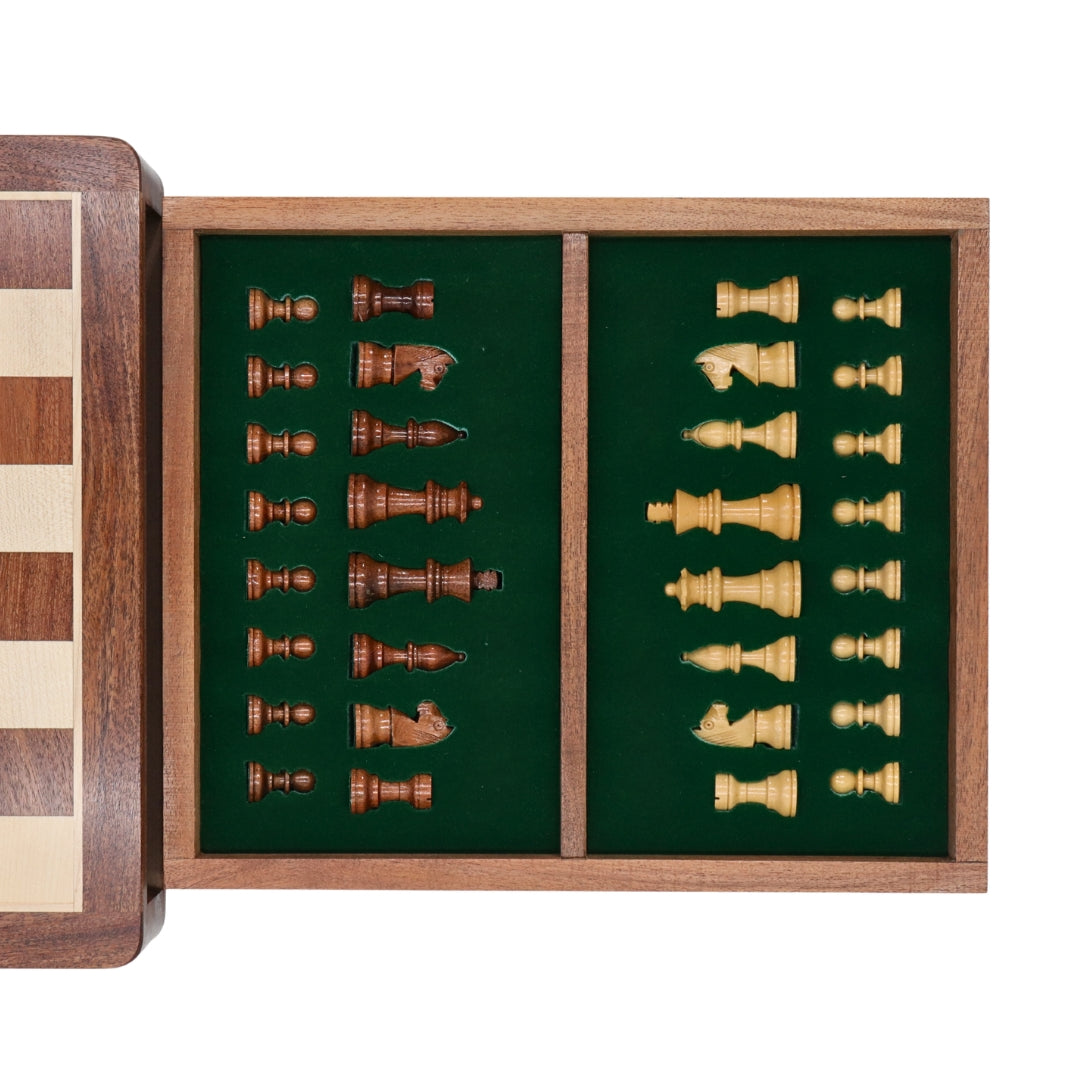 Travel Chess Set | Wooden | Magnetic | 30cm
