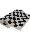 Roll-Up Chess Board featuring black and pure white squares for clear piece recognition and tournament use.
