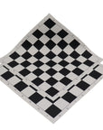 Roll-Up Chess Board featuring black and pure white squares for clear piece recognition and tournament use.