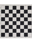 Roll-Up Chess Board featuring black and pure white squares for clear piece recognition and tournament use.
