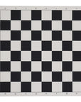 Roll-Up Chess Board featuring black and pure white squares for clear piece recognition and tournament use.