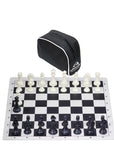 Vinyl Roll-Up Tournament Set | 57 mm Squares | Heavy Luxury Pieces & Bag
