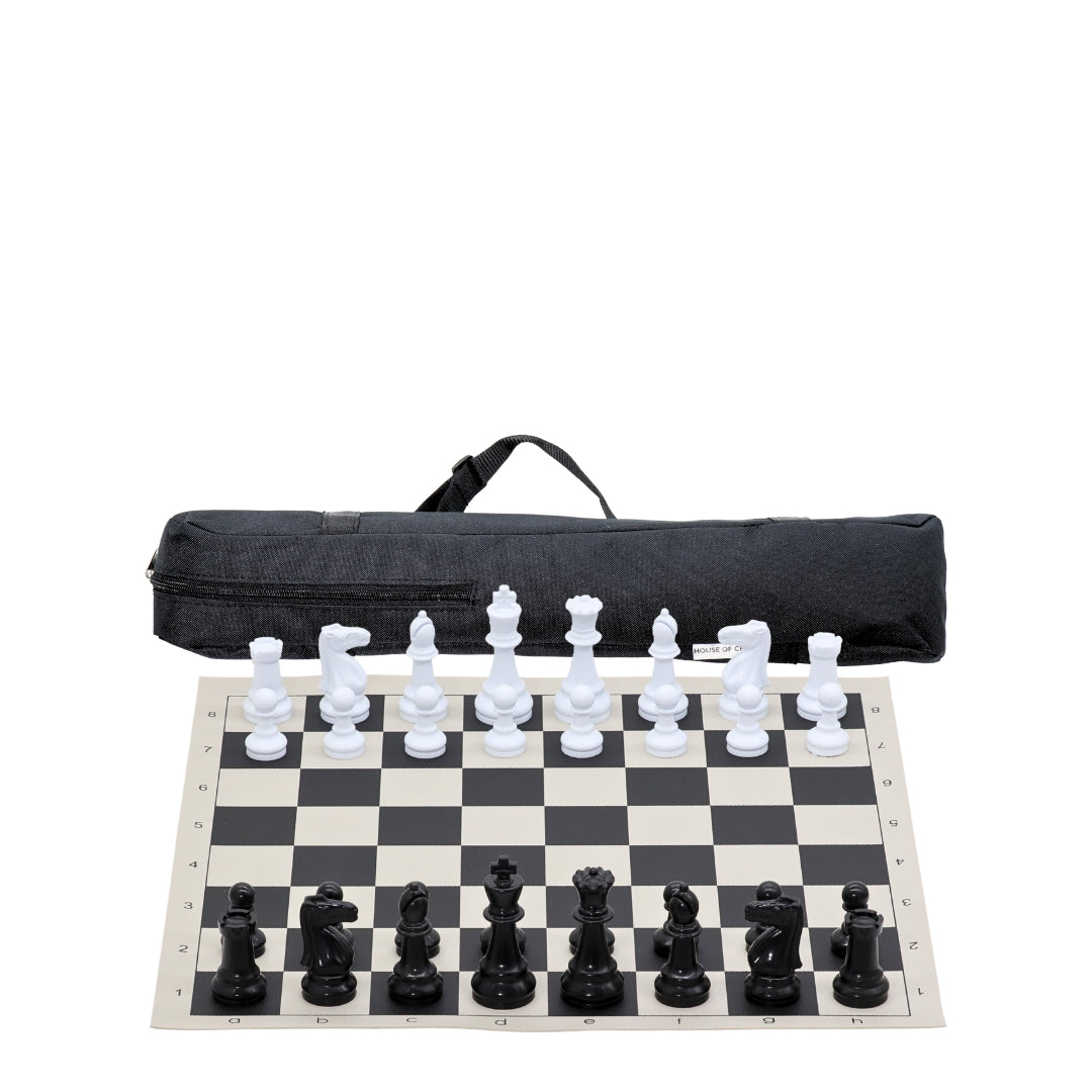 Vinyl Roll-Up Tournament Set | 50 mm Squares | Club Bag