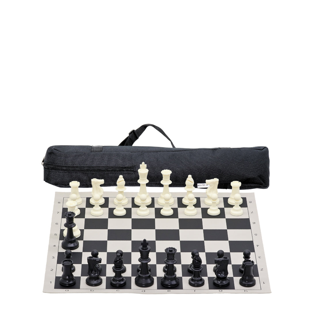 Vinyl Roll-Up Tournament Set | 50 mm Squares | Club Bag