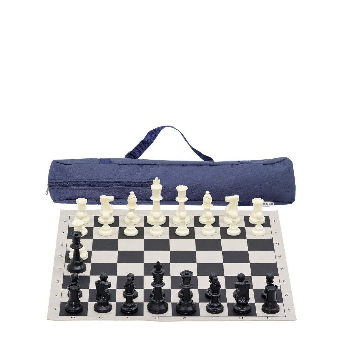 Vinyl Roll-Up Tournament Set | 50 mm Squares | Club Bag