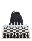 Vinyl Roll-Up Tournament Set | 50 mm Squares | Drawstring Bag