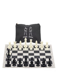 Vinyl Roll-Up Tournament Set | Zip Canvas Bag | 50 mm Squares