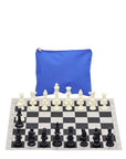 Vinyl Roll-Up Tournament Set | Zip Canvas Bag | 50 mm Squares
