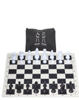 Vinyl Roll-Up Tournament Set | Standard Pieces & Bag | 57 mm Squares