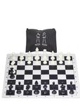 Vinyl Roll-Up Tournament Set | Standard Pieces & Bag | 57 mm Squares
