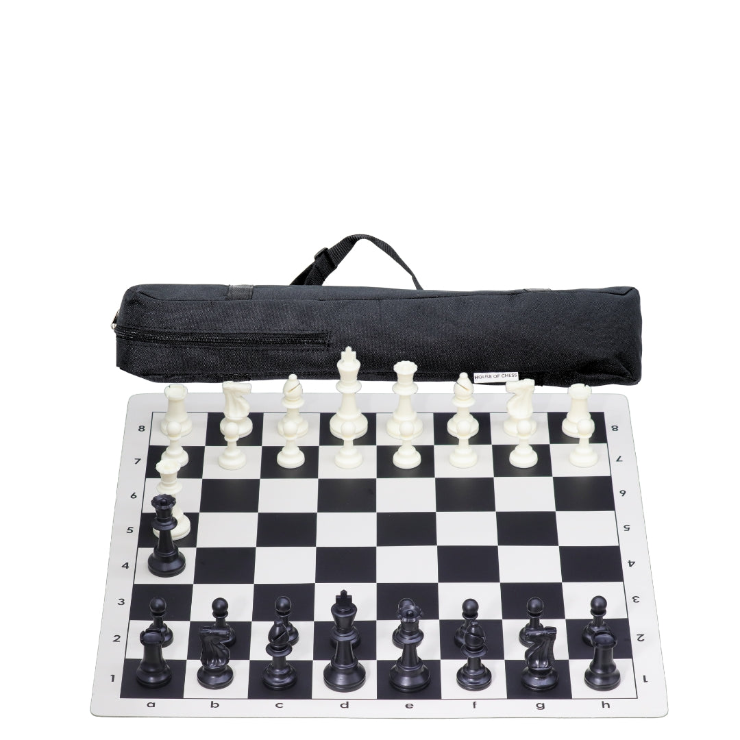 Vinyl Roll-Up Tournament Set | 57 mm Squares | Club Bag