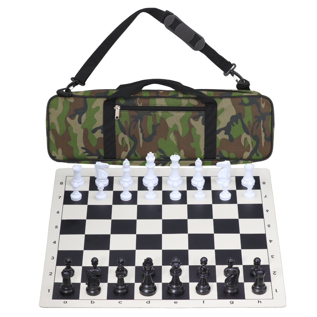 Vinyl Roll-Up Tournament Set | Premier Bag | 57 mm Squares