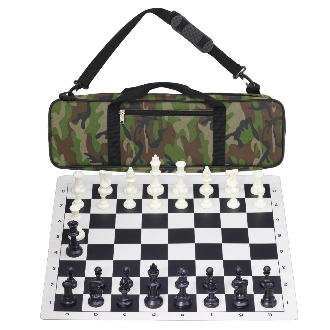 Vinyl Roll-Up Tournament Set | Premier Bag | 57 mm Squares