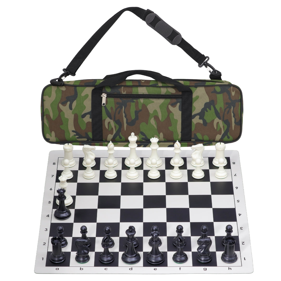 Vinyl Roll-Up Tournament Set | Premier Bag | 57 mm Squares