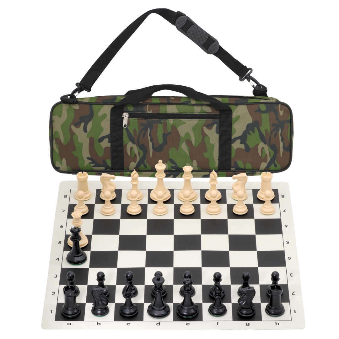 Vinyl Roll-Up Tournament Set | Premier Bag | 57 mm Squares