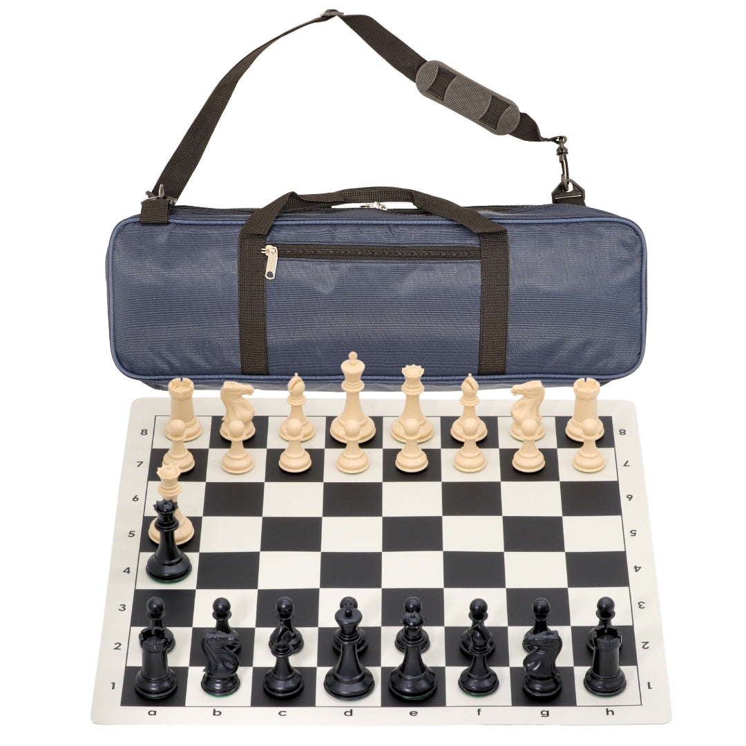 Vinyl Roll-Up Tournament Set | Premier Bag | 57 mm Squares