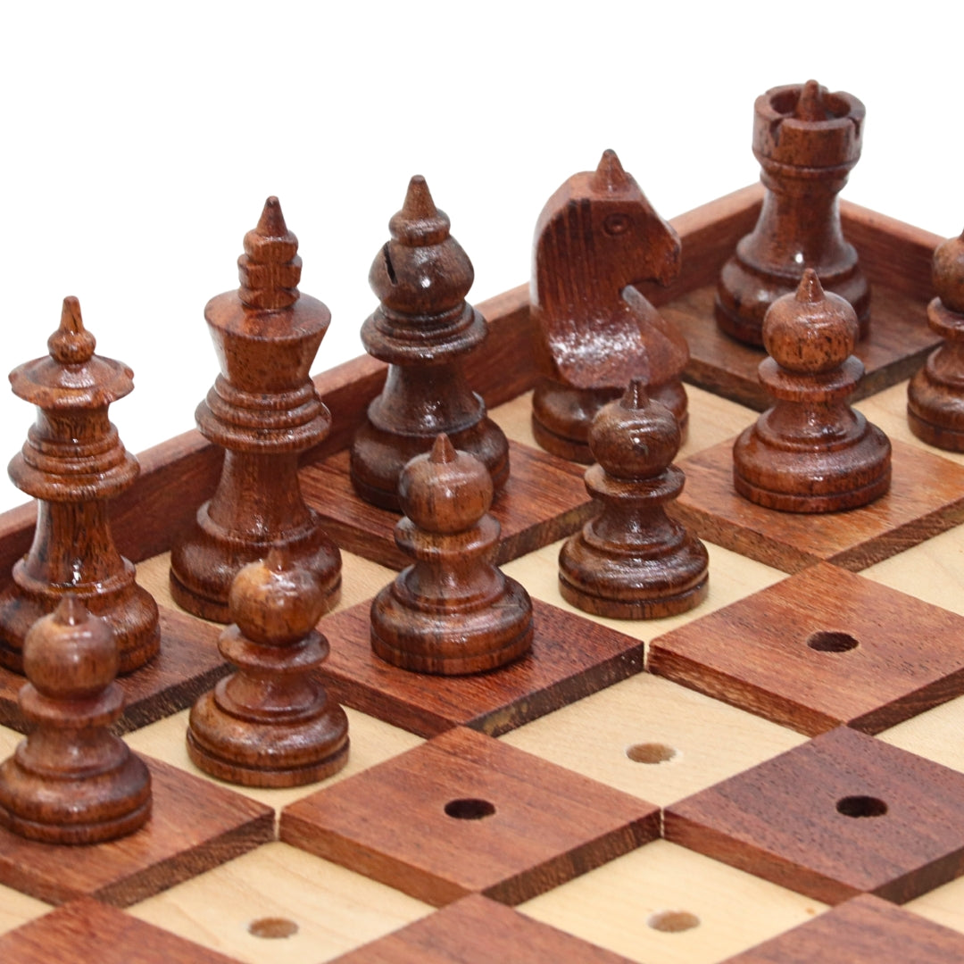 Wooden Chess Set | Visually Impaired Players | 25 cm
